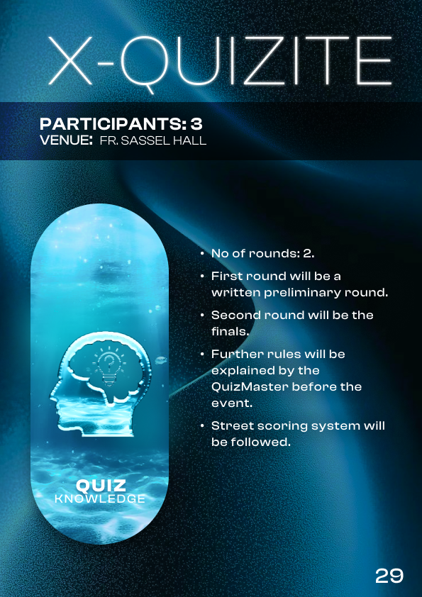 XQUIZITE Event Profile
